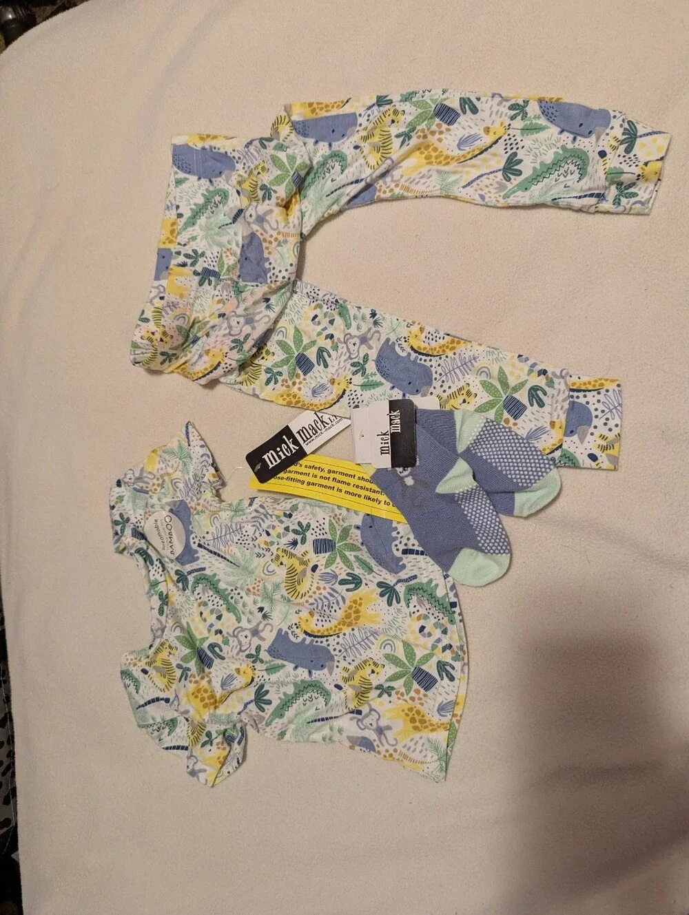 NWT Mick Mack Bamboo 3-Piece Jungle Print Set 24M